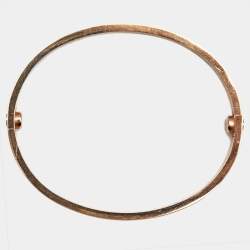 Pre Owned Cartier Love 18k Rose Gold Classic Model Bracelet 17