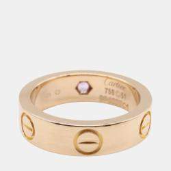 18K Rose Gold and Pink Sapphire Classic Love Ring