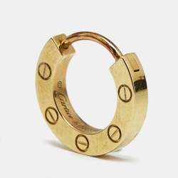 Cartier Love 18k Yellow Gold Single Earring