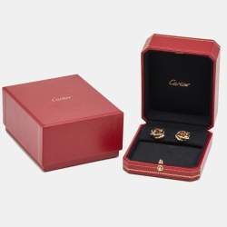 Cartier Trinity 18k Three Tone Gold Earrings