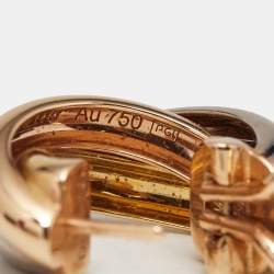 Cartier Trinity 18k Three Tone Gold Earrings