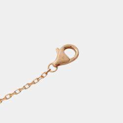 Cartier Trinity 18K Yellow, Rose, White Gold and Diamond Pendant Necklace