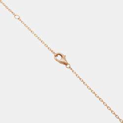 Cartier Trinity 18K Yellow, Rose, White Gold and Diamond Pendant Necklace