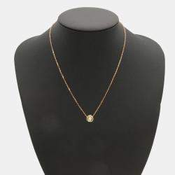Cartier Trinity 18K Yellow, Rose, White Gold and Diamond Pendant Necklace