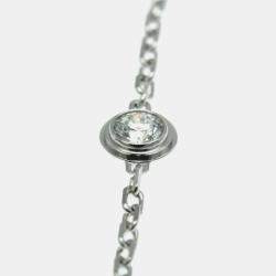 Pre Owned Cartier 18K White Gold Diamond XS D'Amour Bracelet