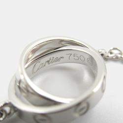 Pre Owned Cartier Love 18K White Gold Chain Bracelet