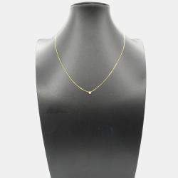 Pre Owned Cartier D'amour 18K Yellow Gold and Diamond Pendant Necklace