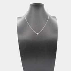 مملوكة مسبقًا Cartier D'amour 18K White Gold and Diamond Pendant Necklace