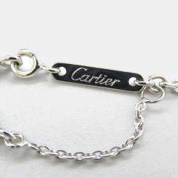 Pre Owned Cartier C De Cartier Heart 18K White Gold Pendant Necklace