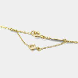 Pre Owned Cartier C De Cartier Heart 18K Yellow Gold Pendant Necklace
