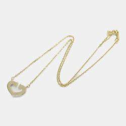 Pre Owned Cartier C De Cartier Heart 18K Yellow Gold Pendant Necklace