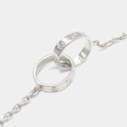 Pre Owned Cartier Love 18K White Gold Pendant Necklace