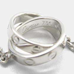 Pre Owned Cartier Love 18K White Gold Pendant Necklace