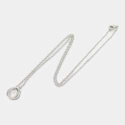 Pre Owned Cartier Love 18K White Gold Pendant Necklace