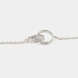 Pre Owned Cartier Love 18K White Gold Pendant Necklace