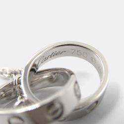 Pre Owned Cartier Love 18K White Gold Pendant Necklace