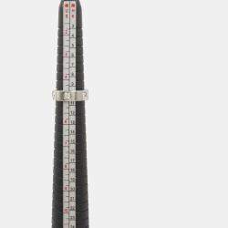 Pre Owned Cartier Love 18K White Gold and Diamond Love Band Ring EU 49