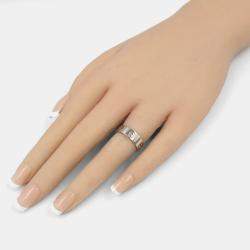 Pre Owned Cartier Love 18K White Gold Love Band Ring EU 50