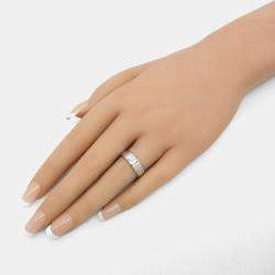 Pre Owned Cartier Love 18K White Gold Love Band Ring EU 51
