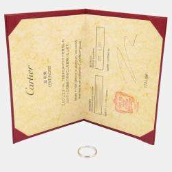 Pre Owned Cartier D'Amour Full Eternity Platinum Diamond Ring EU 49