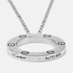 مملوكة مسبقًا Cartier Love 18k White Gold Necklace