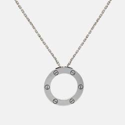 مملوكة مسبقًا Cartier Love 18k White Gold Necklace