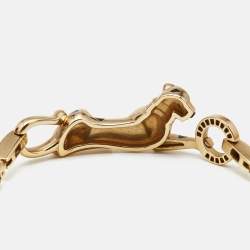 Pre Owned Cartier Panthere De Cartier Multi Gemstone 18k Yellow Gold Bracelet