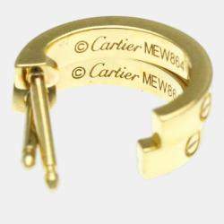 Pre Owned Cartier Love 18K Yellow Gold Baby Love Earrings 