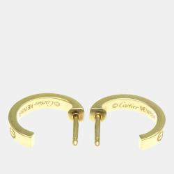 Pre Owned Cartier Love 18K Yellow Gold Baby Love Earrings 