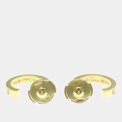 Pre Owned Cartier Love 18K Yellow Gold Baby Love Earrings 