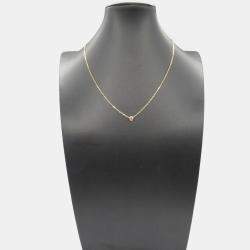 Pre Owned Cartier D'amour 18K Rose Gold and Pink Sapphire Pendant Necklace