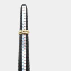 Pre Owned Cartier Trinity 18K Yellow, Rose, White Gold Ring EU 48