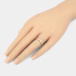 Pre Owned Cartier Love 18K Rose Gold and Diamond Band Ring EU 52