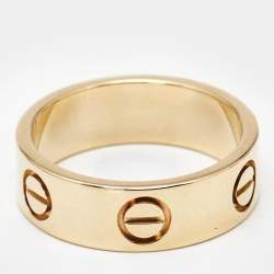 Pre Owned Cartier Love 18k Yellow Gold Classic Model Ring Size 49