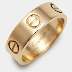 Pre Owned Cartier Love 18k Yellow Gold Classic Model Ring Size 49