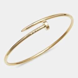 Pre Owned Cartier Juste Un Clou 18k Yellow Gold Small Model Bracelet 16