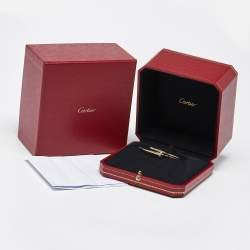 Pre Owned Cartier Juste Un Clou 18k Yellow Gold Small Model Bracelet 16