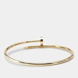 Pre Owned Cartier Juste Un Clou 18k Yellow Gold Small Model Bracelet 16