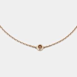 Pre Owned سوار كارتييه دامور ألماس ذهب وردي عيار 18 موديل صغير جداً