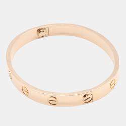 Pre Owned Cartier Love 18K Rose Gold Bangle Bracelet