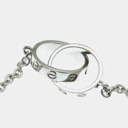 Pre Owned Cartier Love 18K White Gold Pendant Necklace