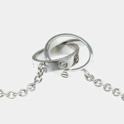 Pre Owned Cartier Love 18K White Gold Pendant Necklace