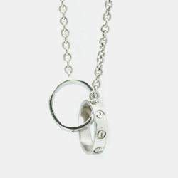 Pre Owned Cartier Love 18K White Gold Pendant Necklace