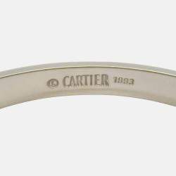 Pre Owned Cartier 18K White Gold Classic Love Bracelet