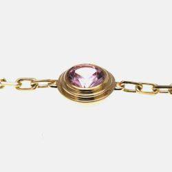 Pre Owned Cartier D'Amour 18K Rose Gold and Pink Sapphire Chain Bracelet