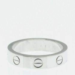 Pre Owned Cartier Love 18K White Gold, Diamond Ring EU 48