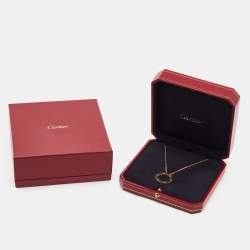 Pre Owned Cartier Love  18k Rose Gold Necklace