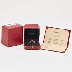مملوكة مسبقًا Cartier Clash de Cartier 18k Rose Gold Small Model Ring Size 52