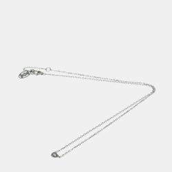 Pre Owned Cartier D'Amour Heart 18K White Gold Diamond Necklace 