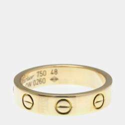 Pre Owned Cartier Love 18K Rose Gold Ring EU 48